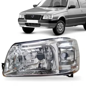 Farol Fiat Uno Mille Fire Economy Fiorino Cromado 2004/2012 - LIGHTWAY