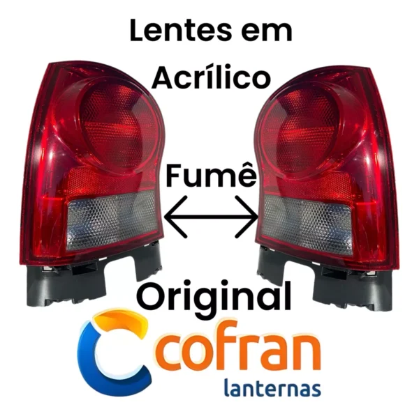 Lanterna Traseira Gol G4 2006 a 2011 Carcaça Preta Bicolor