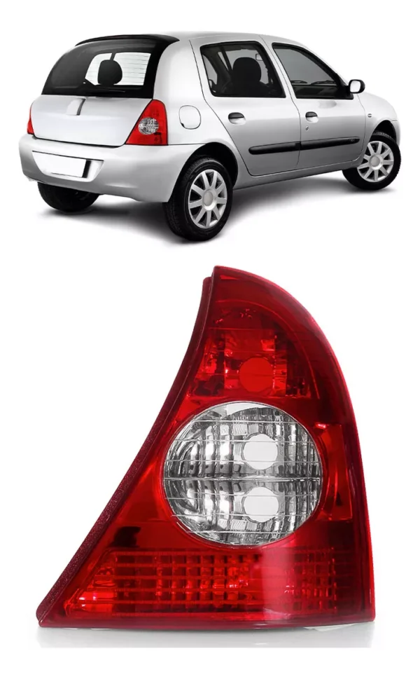 Lanterna Traseira Clio Hatch 2003 a 2010 Bicolor