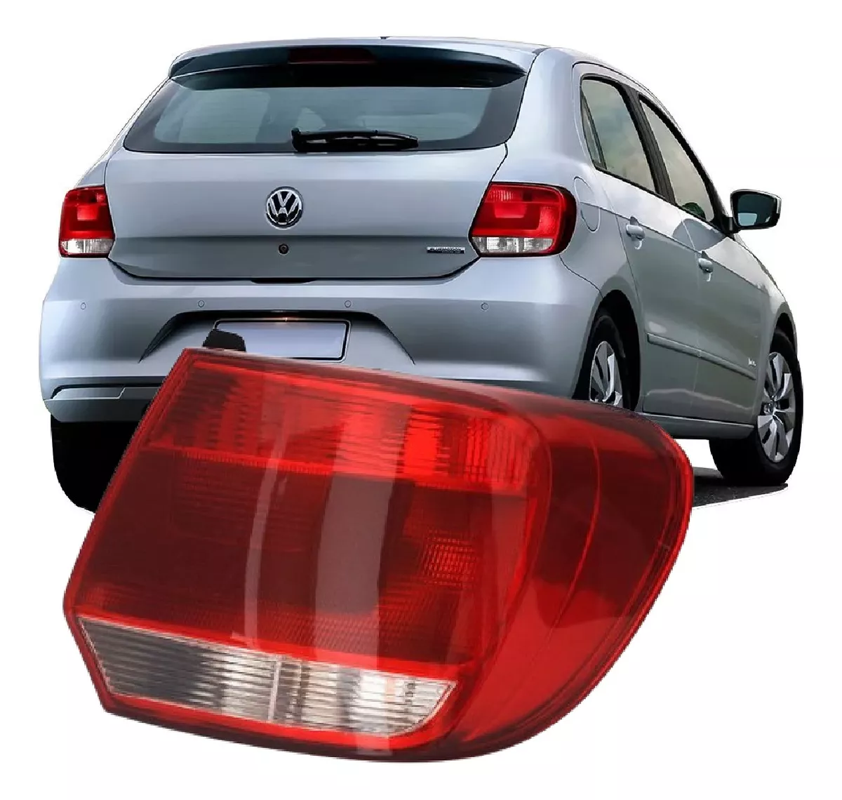 Lanterna Traseira Gol G6 2013 a 2016 Bicolor (Mod. de Soquete Hella)