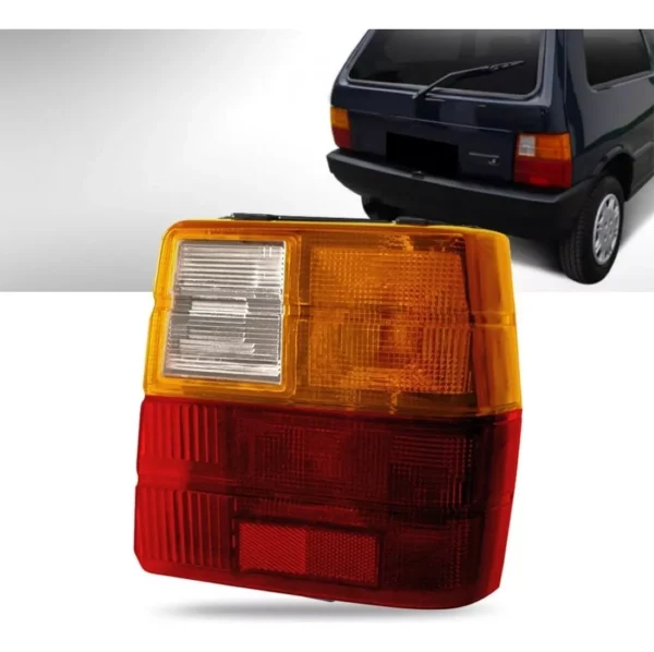 Lanterna Traseira Uno 1985 A 2004 Direita Tricolor