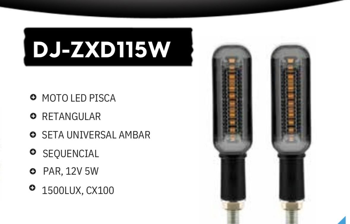 PAR LED PISCA RETANGULAR MOTO