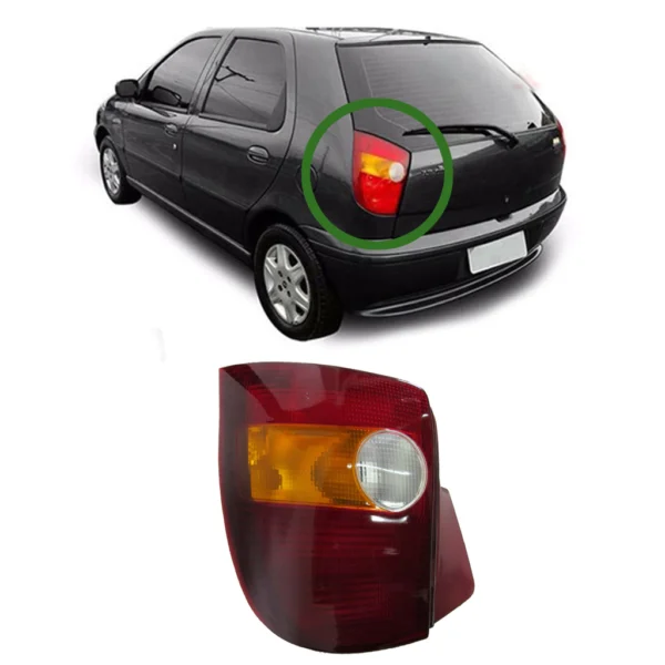 Lanterna Traseira Fiat Palio 1996 1997 1998 1999 2000 Tricolor esquerdo